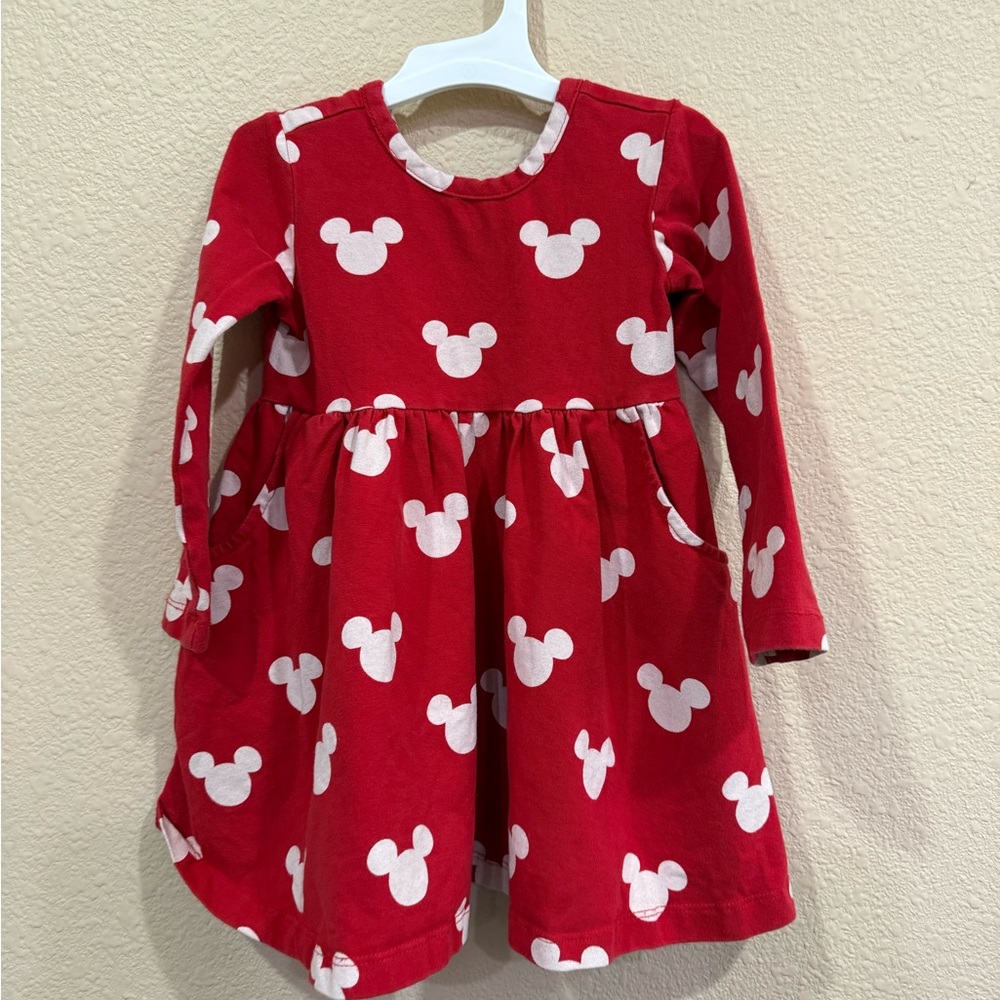 Hannah Andersson red Mickey Mouse 2t dress